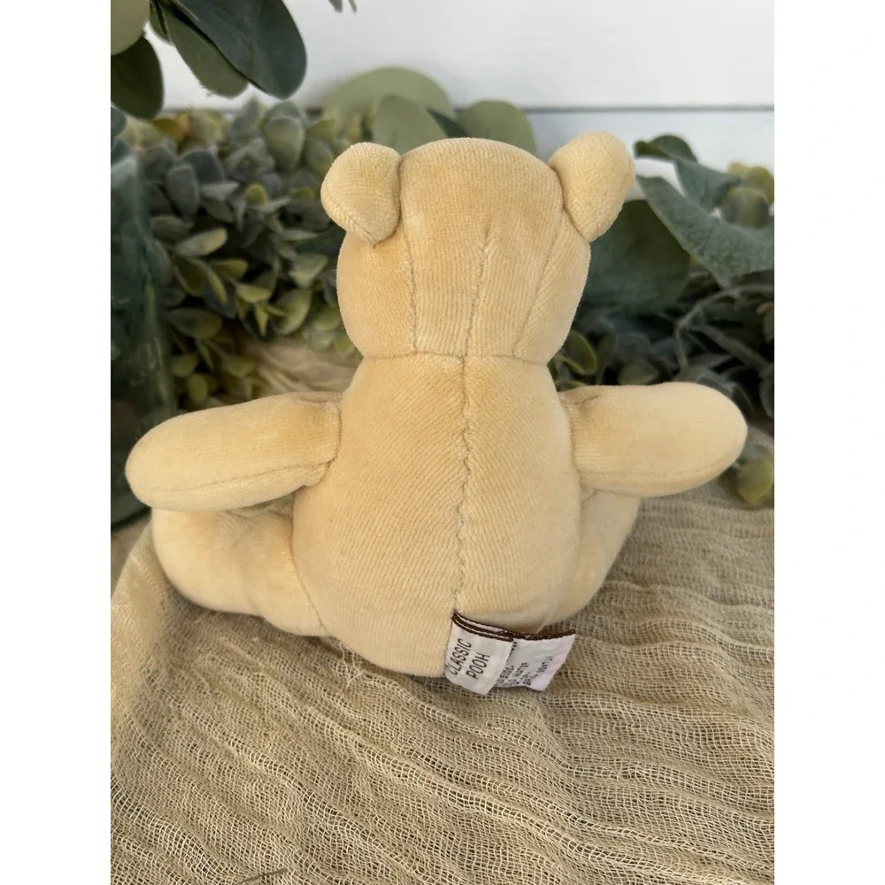 Vintage‎ Disney Classic Pooh Winnie Stuffed Animal Plush Gund Small Rattle Toy